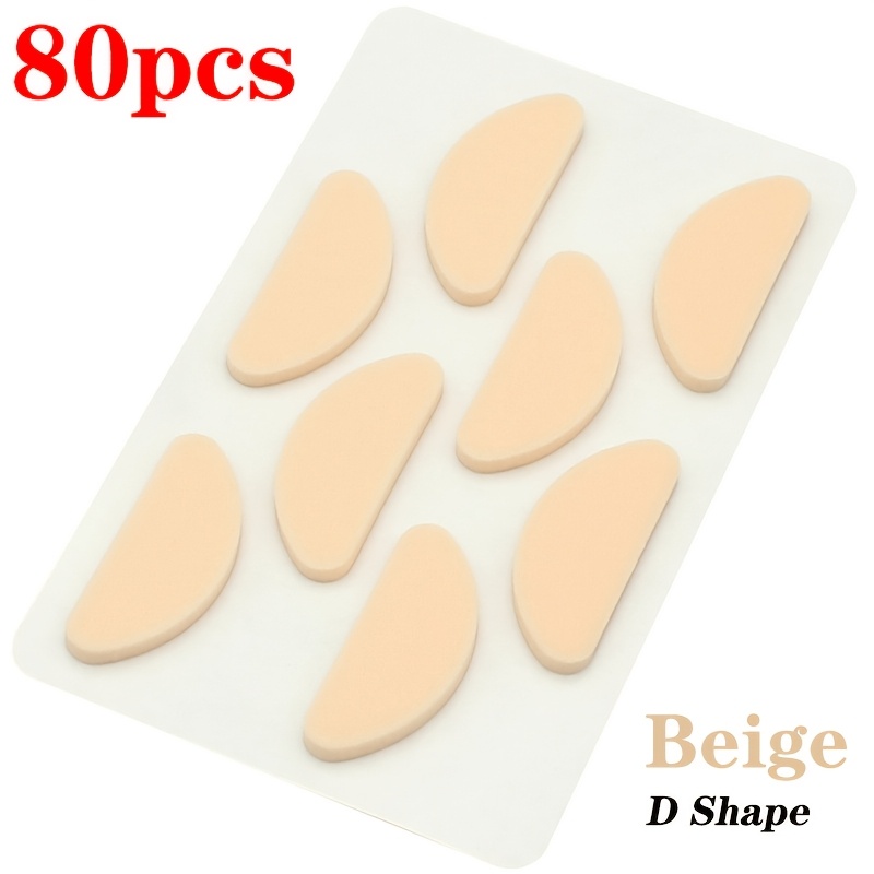 TEMU 80pcs Soft Foam Nose Pad, Eva Self-adhesive 1.5mm Thin, For Eyeglasses, Fashion Glasses, Reading Glasses, All Frame Wearers, Non-slip Sweatproof