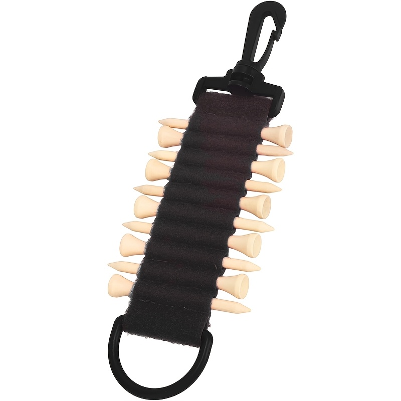 TEMU Clip de almacenamiento para tees de con 10 tees marcadores de pelotas, bolsa de almacenamiento de cara para marcadores de pelotas, adhesiva o