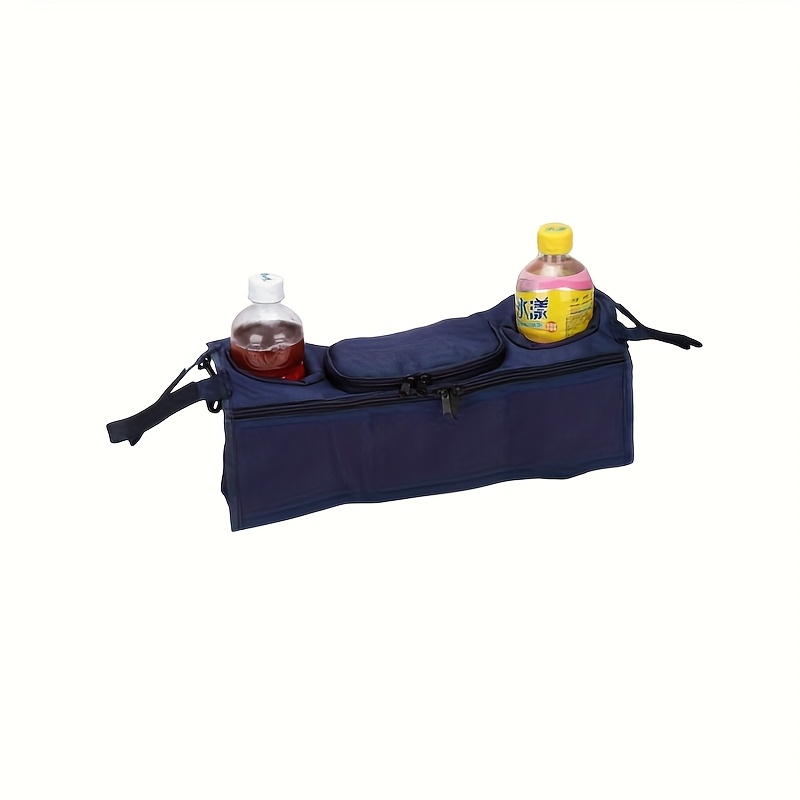 E-shop Haustierwagen Organizer - Hängetasche mit großem Reißverschlusstasche und 2 Flaschenhaltern | Universelle, verstellbare Nylonriemen | Hunde
