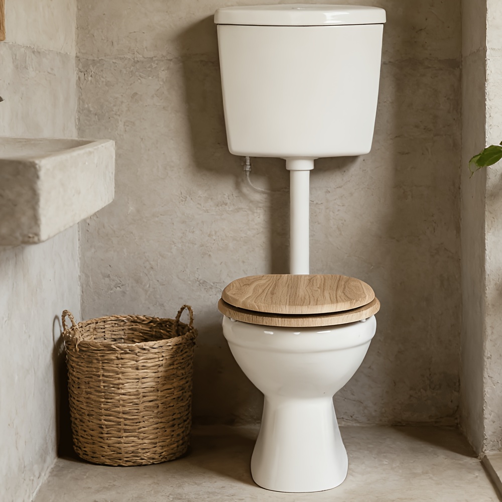 Sinobath Wc With Mechanism, Mdf Core, Hinge Made Of Alloy, Quick Assembly, Designs