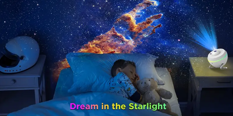 galaxy projector 13 in 1 hd planetarium galaxy star projector for bedroom star projector galaxy light with meteor effects ceiling gifts night light for adults christmas party ceiling room decor Product details 4