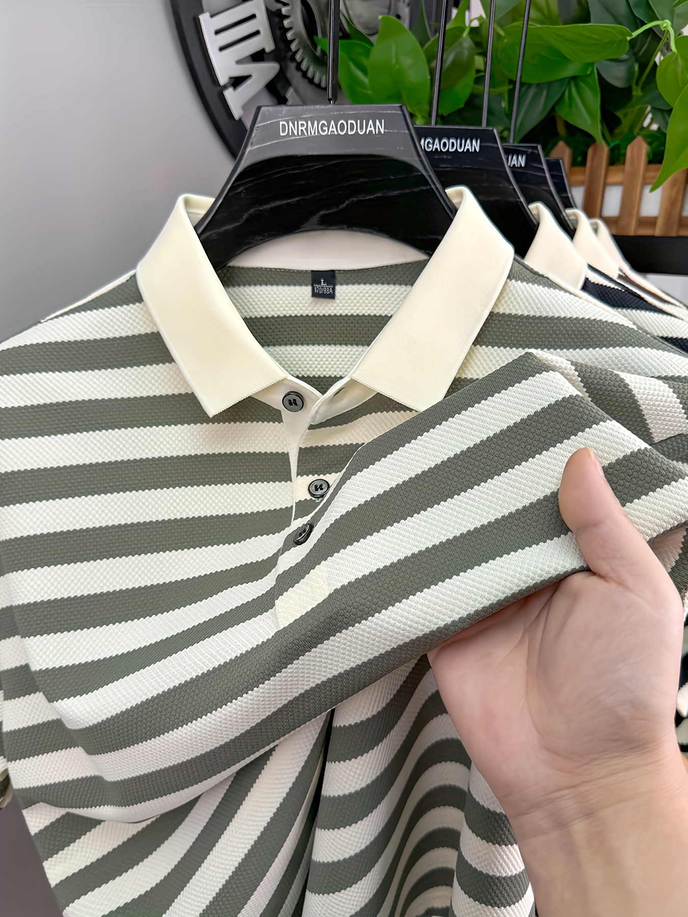 *'s Summer Striped Shirt Casual Short Sleeve, Black White Vertical  Stripes, Button-Up Collar, Machine Washable or Leis