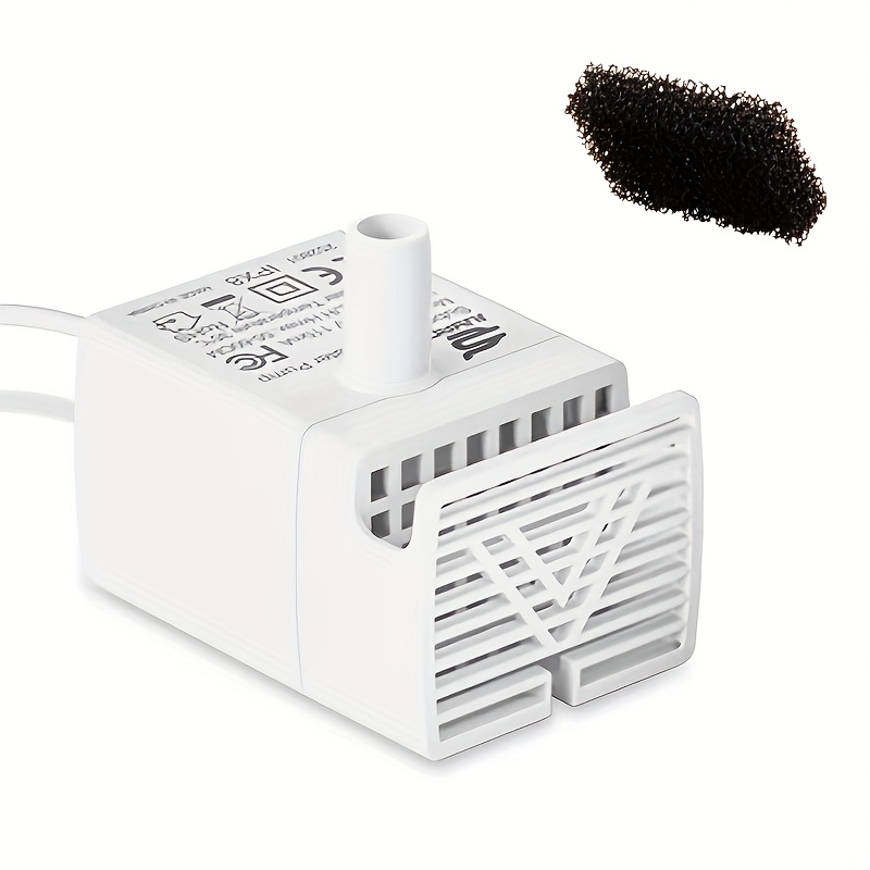 E-shop LED Wasserhahn für Katzen - Leiser Motor, USB-betrieben mit Wasserteiler, energieeffizient & geräuscharm, kompatibel mit mehreren
