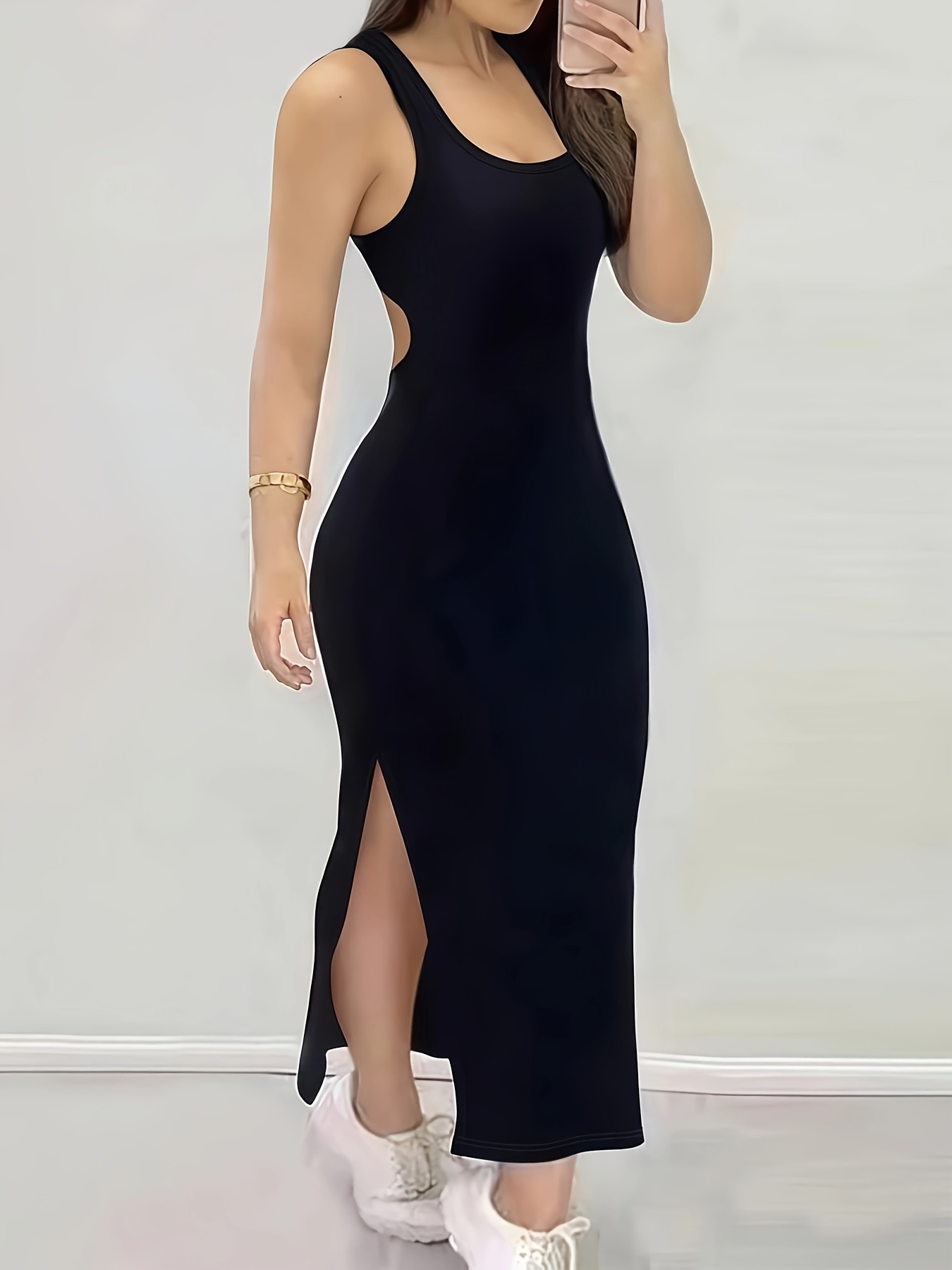 black tight backless dress SHEIN Glamour Sexy Deep V-Neck Ruched Backless Knit Long Sleeve Mini Dress,  Women's Autumn/Winter/Back To School/Outing/Wrap/Formal/Romantic Dress Open  Back Dress Black Club Dress Black Backless Dress Black Tight Dress,  Christmas