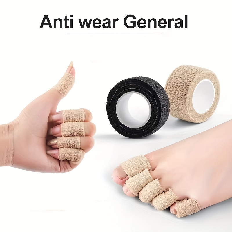 6 Rolls of Elastic Self-Adhesive Bandages - Assorted Colors for Dogs & Humans, Non-Woven Material, Ideal for Fingers, Wrists, Waists, Knees, Toes, Pet Care Essentials|Versatile Bandages|Reusable Adhesive