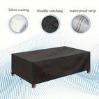 1pc waterproof outdoor patio furniture cover 158x118x35in tear resistant fabric with drawstring closure uv fade resistant protection for patio set tables and chairs black