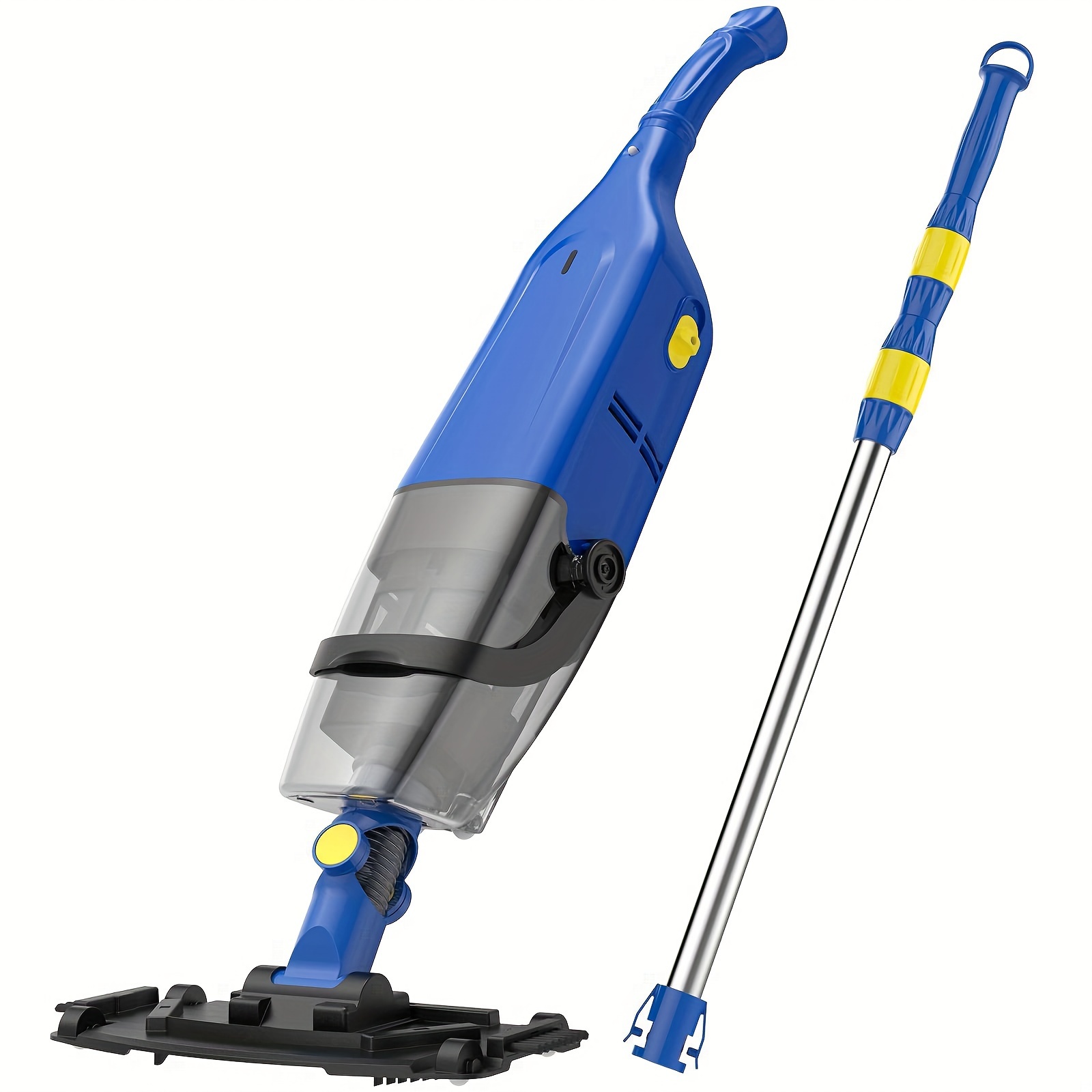 

Cordless Pool Vacuum For Deep Cleaning & Strong Suction Handheld Rechargeable Swimming Pool Cleaner For Inground And Above Ground Pools Blue