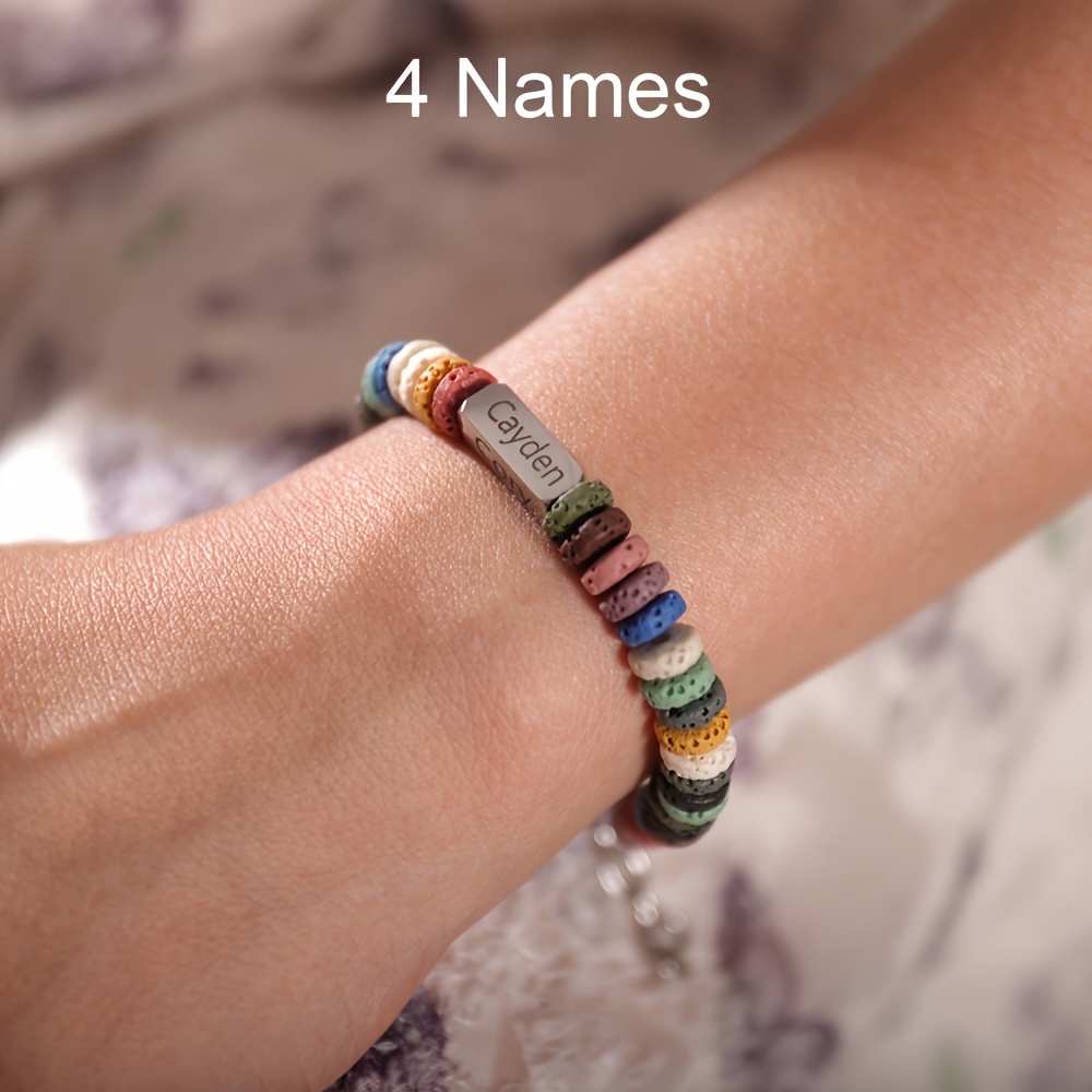 Personalized Name Engraved Bracelet, Customizable Gift