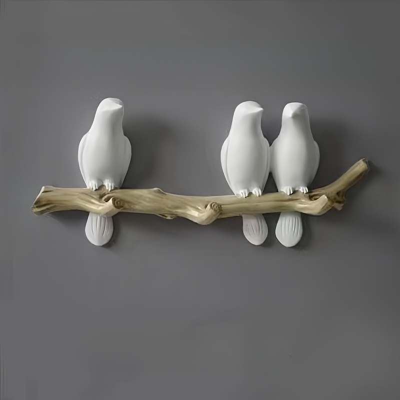 1pc Creative Bird Decorative Hooks - Perfect For Home Decor Storage Hooks, Wall-mounted Punch- Hooks, Keyhat Hooks, , Mother's Day, New Year And Hangings.