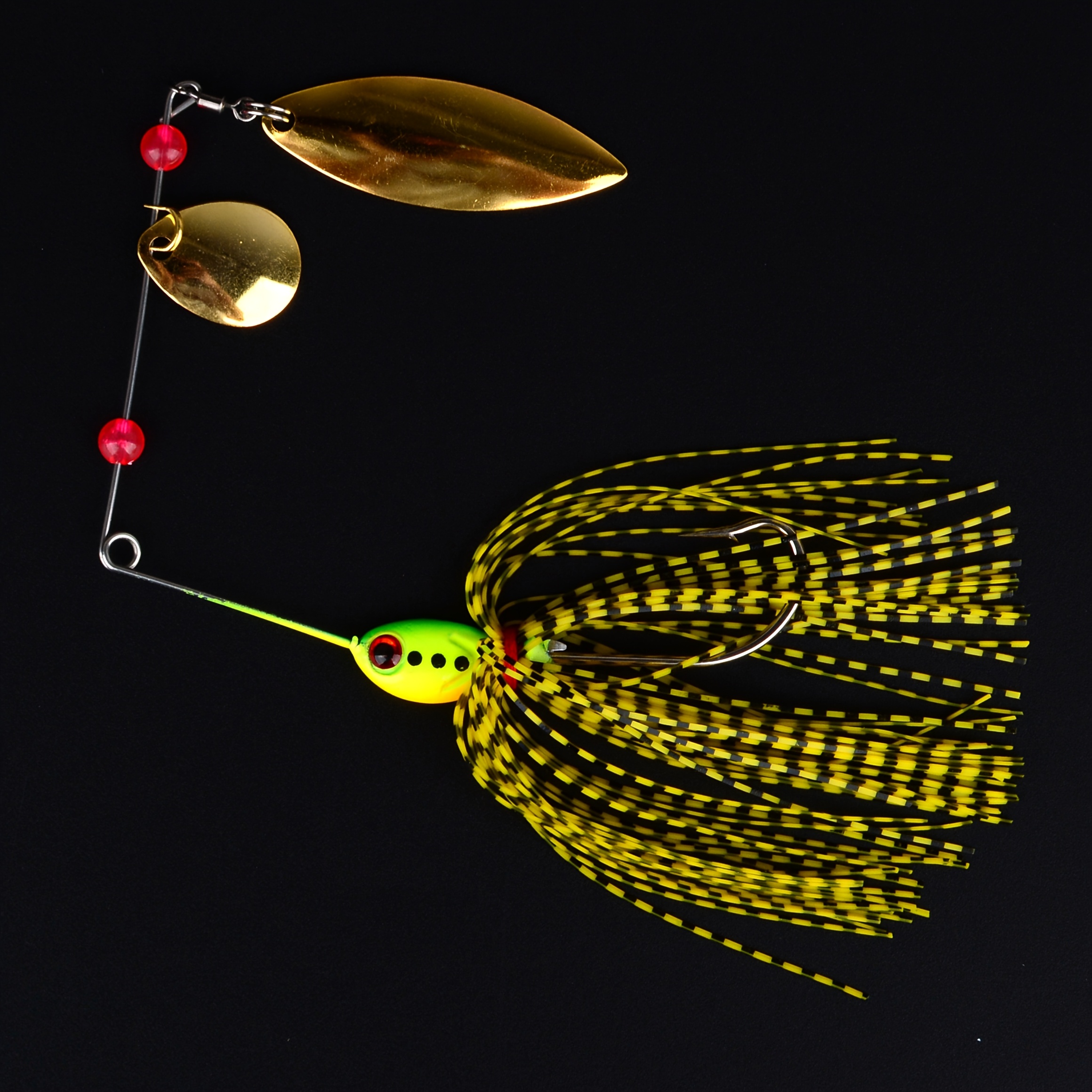 TEMU 1 stuk Spinner Aas Metaal Kunstaas Hard Viskunstaas Spinner Aas Snoek Draaikop Visgerei Wobbler Vissen