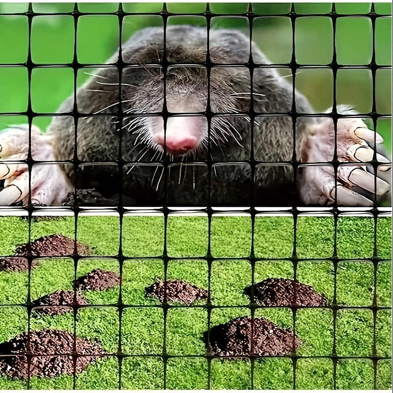 Image of 90cm X 10m Black Heavy-duty Uv-resistant Garden Fence, Plastic Net/gardening Net/plastic Fencing, Versatile Plastic Mesh Fence
