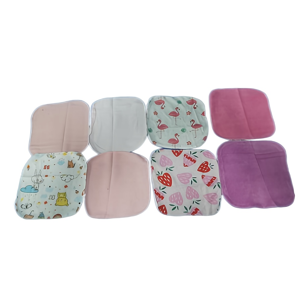 8pcs Baby Random Colors Soft Towels, Infant Bath Washcloth, Kids Bath Towels
