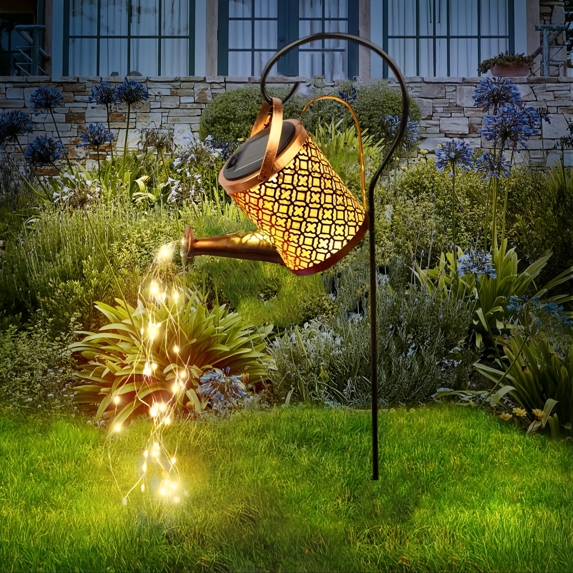 Con Pannello Solare Luci Albero Di Natale 22M 200 LED Giardino Terrazza Luci Decorazioni Natale Qede Luci Di Natale Da Esterno - Foto 7