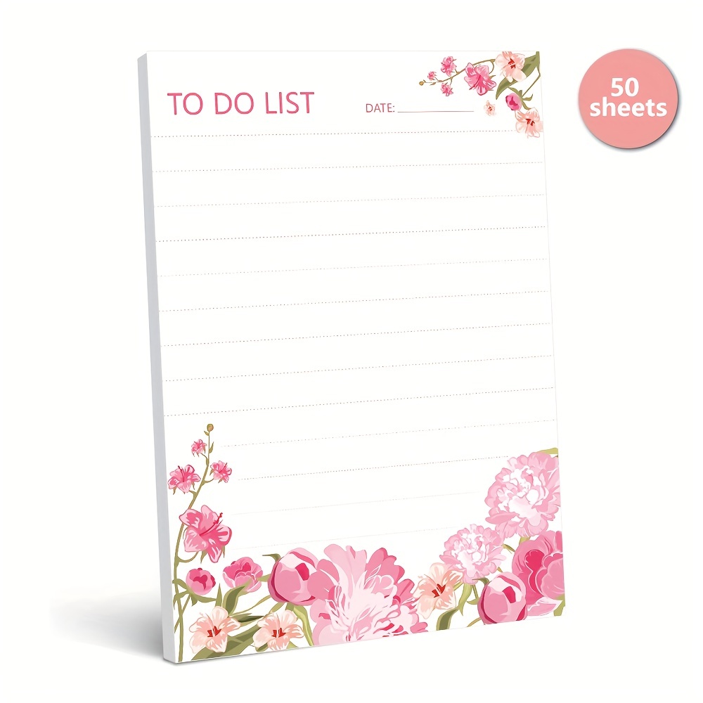 

1pc, 50 Sheets To-do Notepad - Daily Planner Notepad, 5.5x3.9inch, Tear-off Notepad, To-do Planner For Home, Office, School, School Supplies, Memo Pad, Notebook