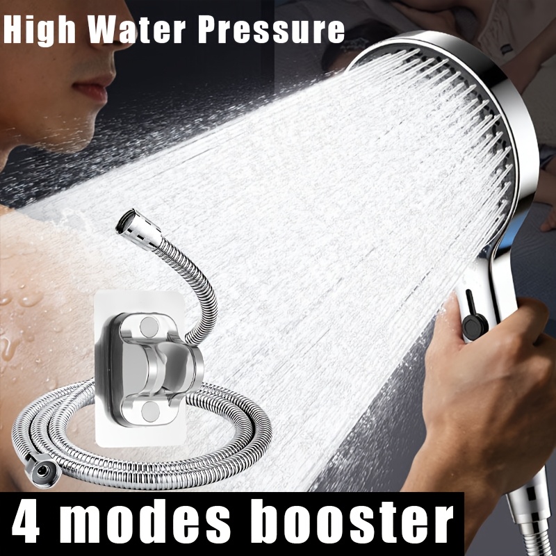 4-Modes High-Pressure Large-Flow Adjustable Shower Head