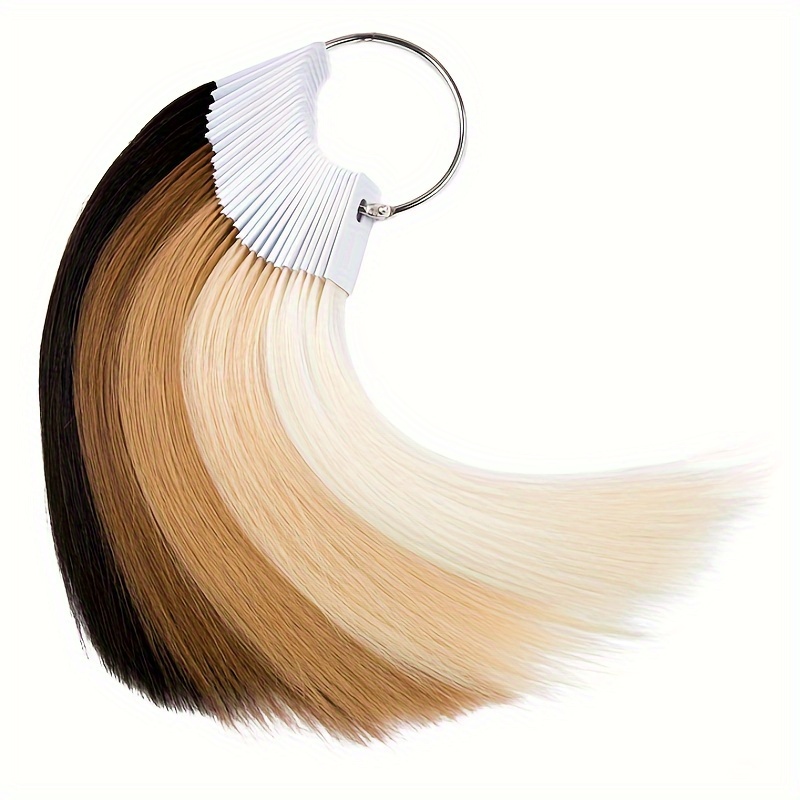Image of Human Hair Swatches Hair Dyeing Test Hair Bundle