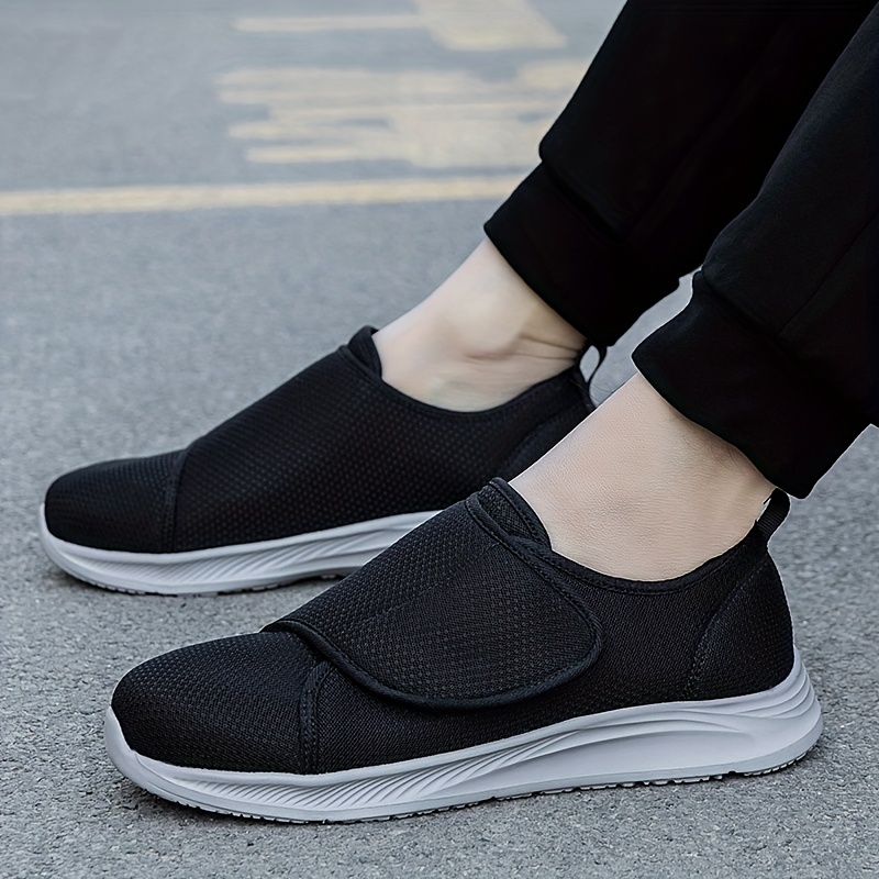 zapatos cómodos para caminar sin cordones para hombres con cierre