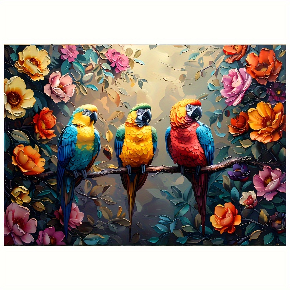 

Puzzle For Adults 1000 Piece, Parrot Puzzles For Adults, Artistic Decorations Christmas Gift