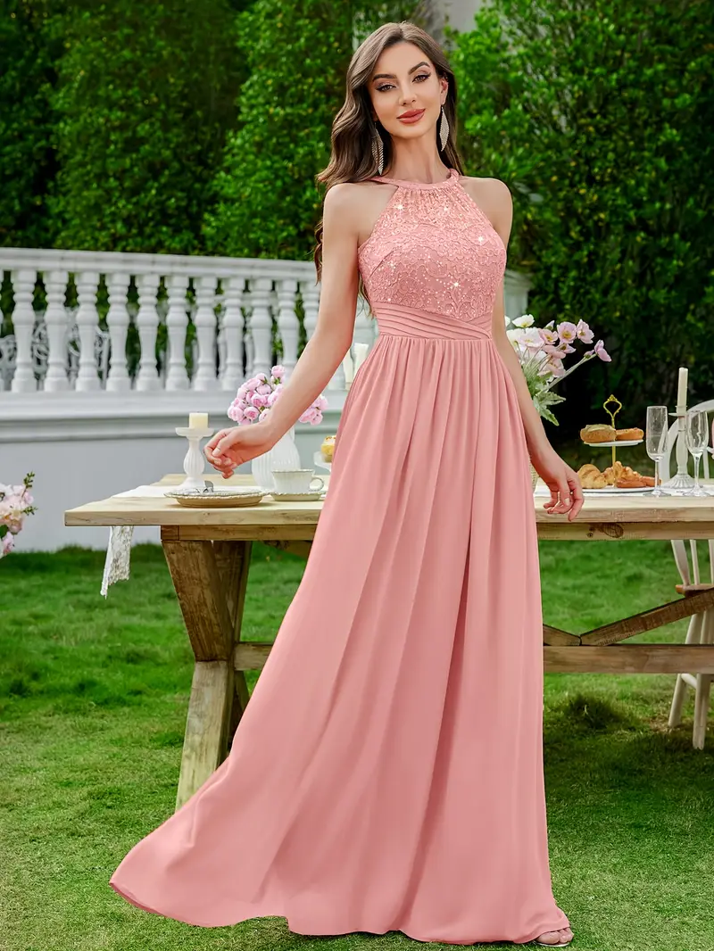 24447a womens elegant sequin lace strappy halter neck - Temu Oman 24447a womens elegant sequin lace strappy halter neck - Temu Oman