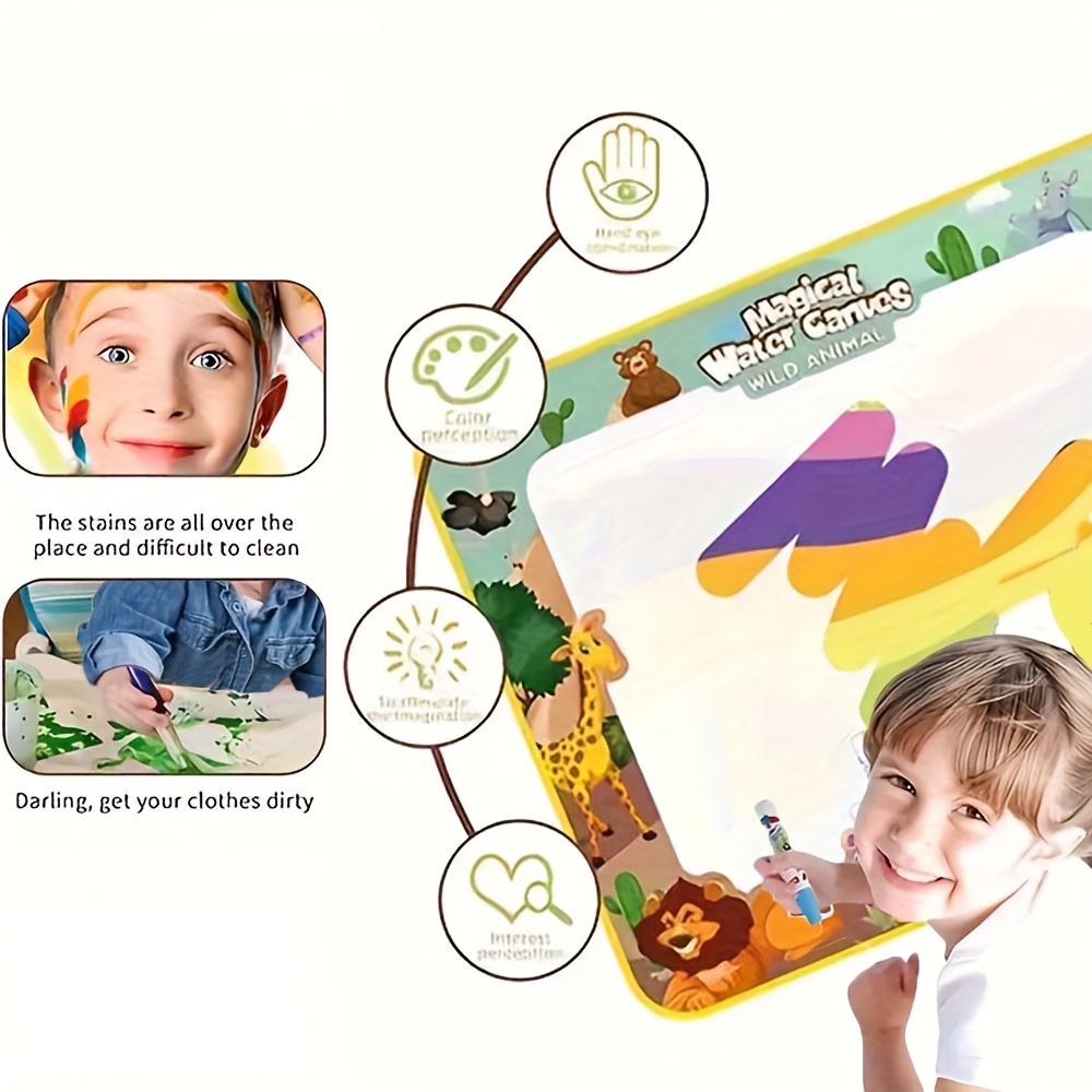 magic water canvas for kids reusable portable art toy textile material mixed drawing experience for children for winter ramadan mubarak Product details 1