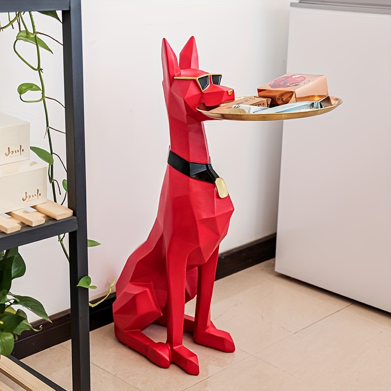 statue décorative en résine de doberman tendance
