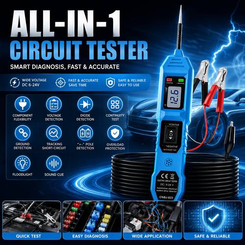 car circuit tester with led voltage display suitable for kit for 3 5 36v vehicles