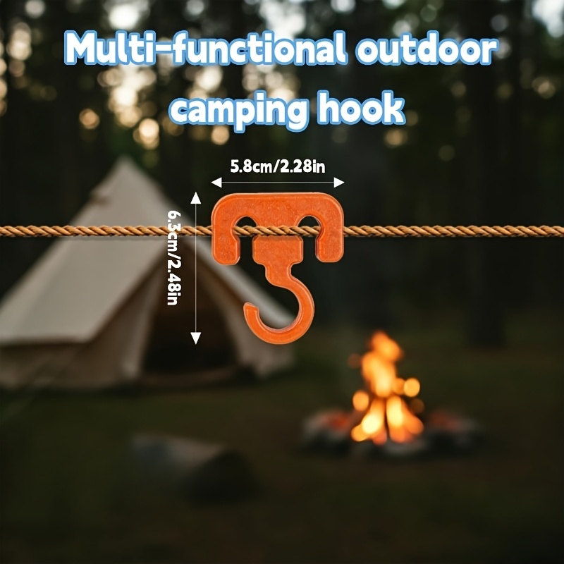 4pcs Multi-Functional Outdoor Camping Rope Hooks