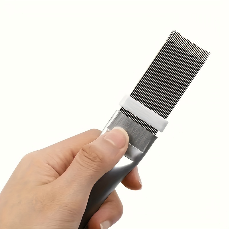 

1pc Stainless Steel Air Conditioner Fin Cleaning Comb & Straightener - Reusable, Ac Maintenance For Performance In Bedroom/living Room