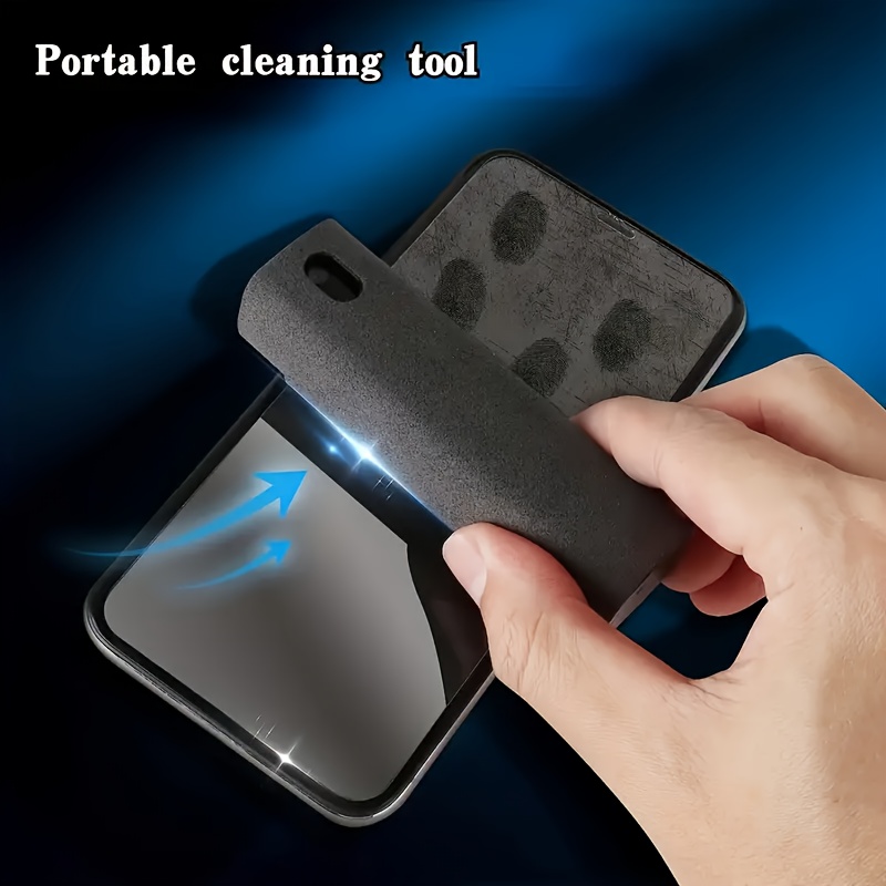 Automotive beauty tools, ultra-fine fiber cloth for vehicle exterior maintenance (empty bottle) 2-in-1 combination multi-purpose ultra-fine fiber screen cleaning spray bottle, ergonomic