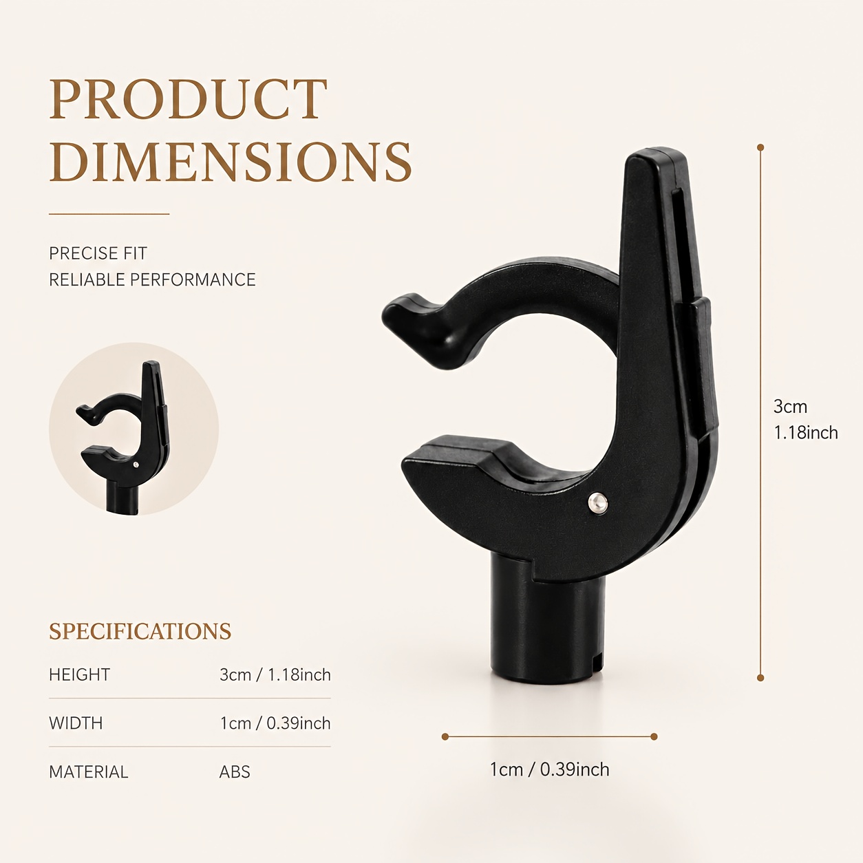 TEMU Pince de bras de lecture, Support de bras de lecture, Support de bras de lecture pour platine, Clip de bras de lecture, Accessoire de