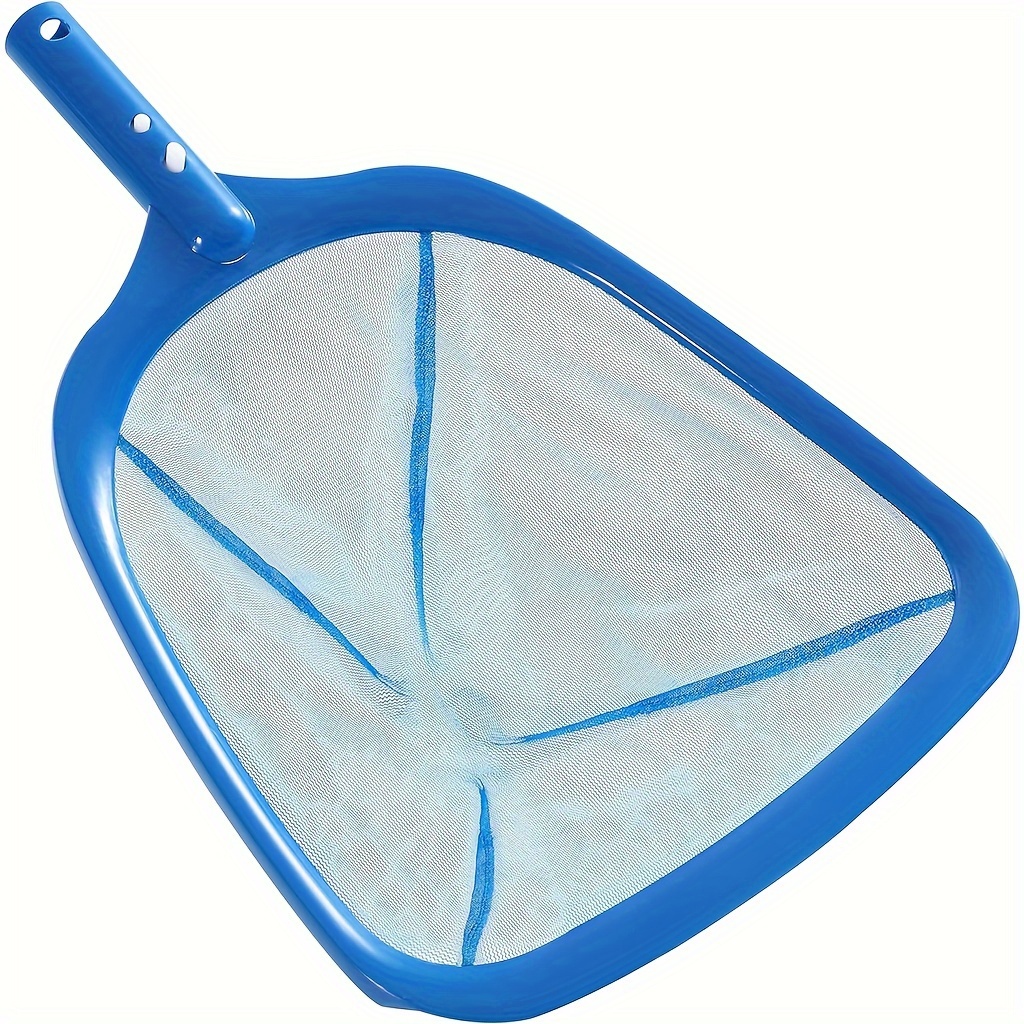 

1pc, Pool Skimmer Net, Fine Mesh Leaf Skimmer Net, Cleaning Pool For Swimming Pool Spa Remove Leaves And , Pool Cleaning Tools Supplies Accessories