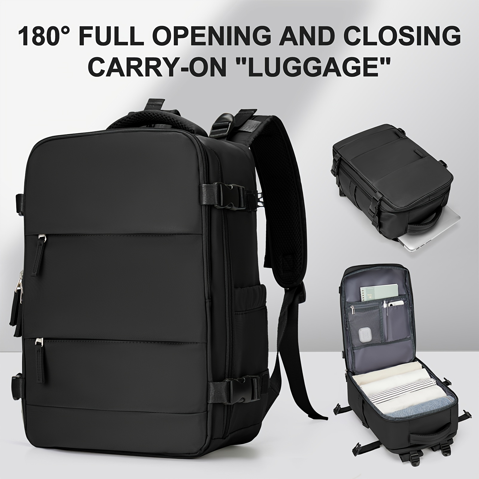 

Spacious Backpack For Men, Suitable For Middle School, High School And University Students, As Well As For Business Trips, Travel And Hiking