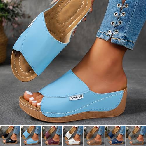 women platform sandals summer wedge shoes sport sandals woman slip on flat shoes ladies flip flops