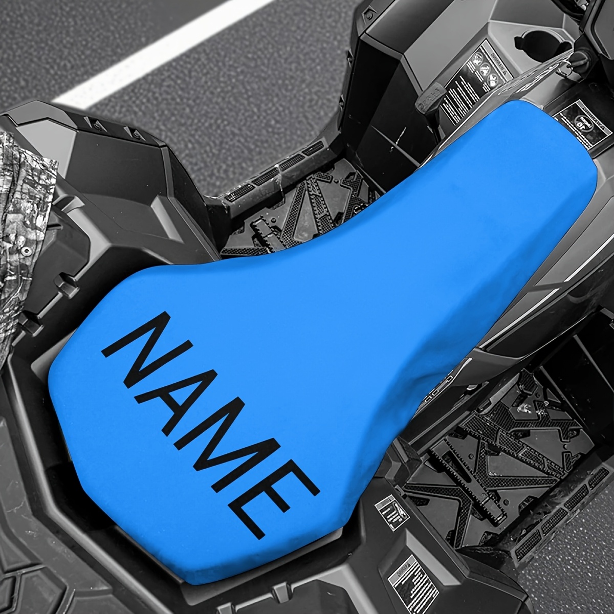 TEMU Custom Name Atv Motorcycle Seat Cover, Add Here, Atv Motorcycle Accessories, Durable Atv Seat Cushion Replacement Kit, Cool And Comfortable,