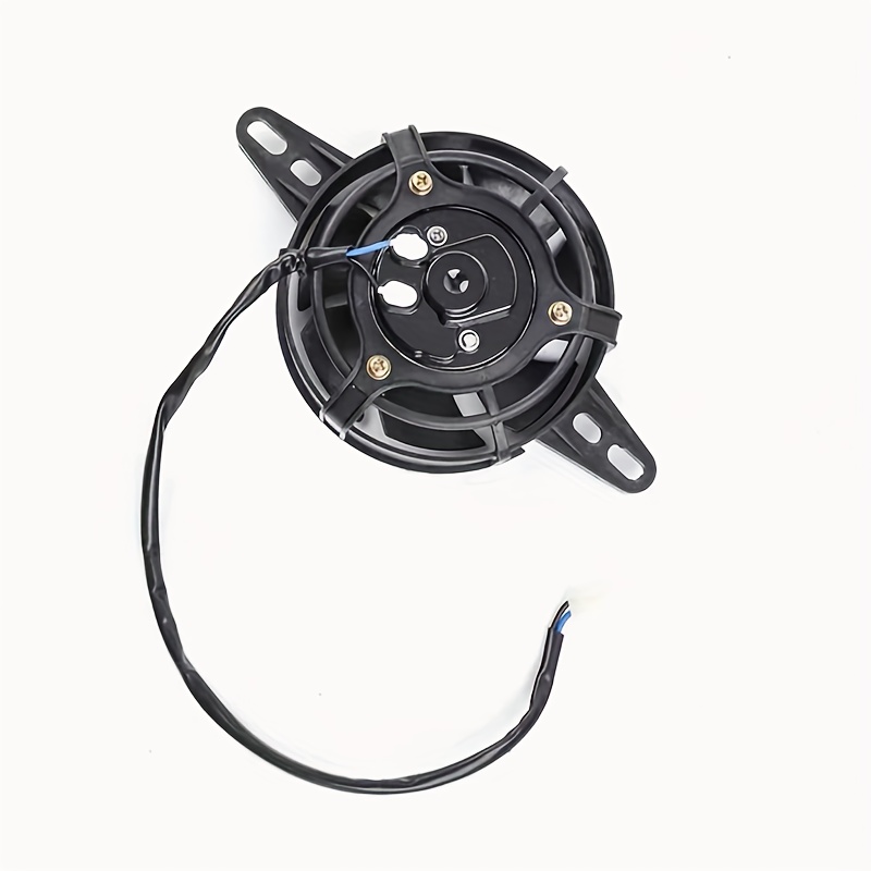TEMU Ventilateur de refroidissement de moto 12V Refroidisseur à huile Radiateur électrique de moteur pour additions de motocross