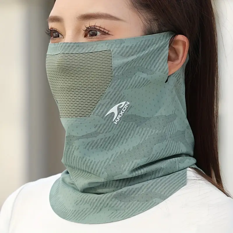 1pc unisex summer neck gaiter breathable stretchy seamless face mask for cycling outdoor sports universal headgear stylish neck gaiter details 1