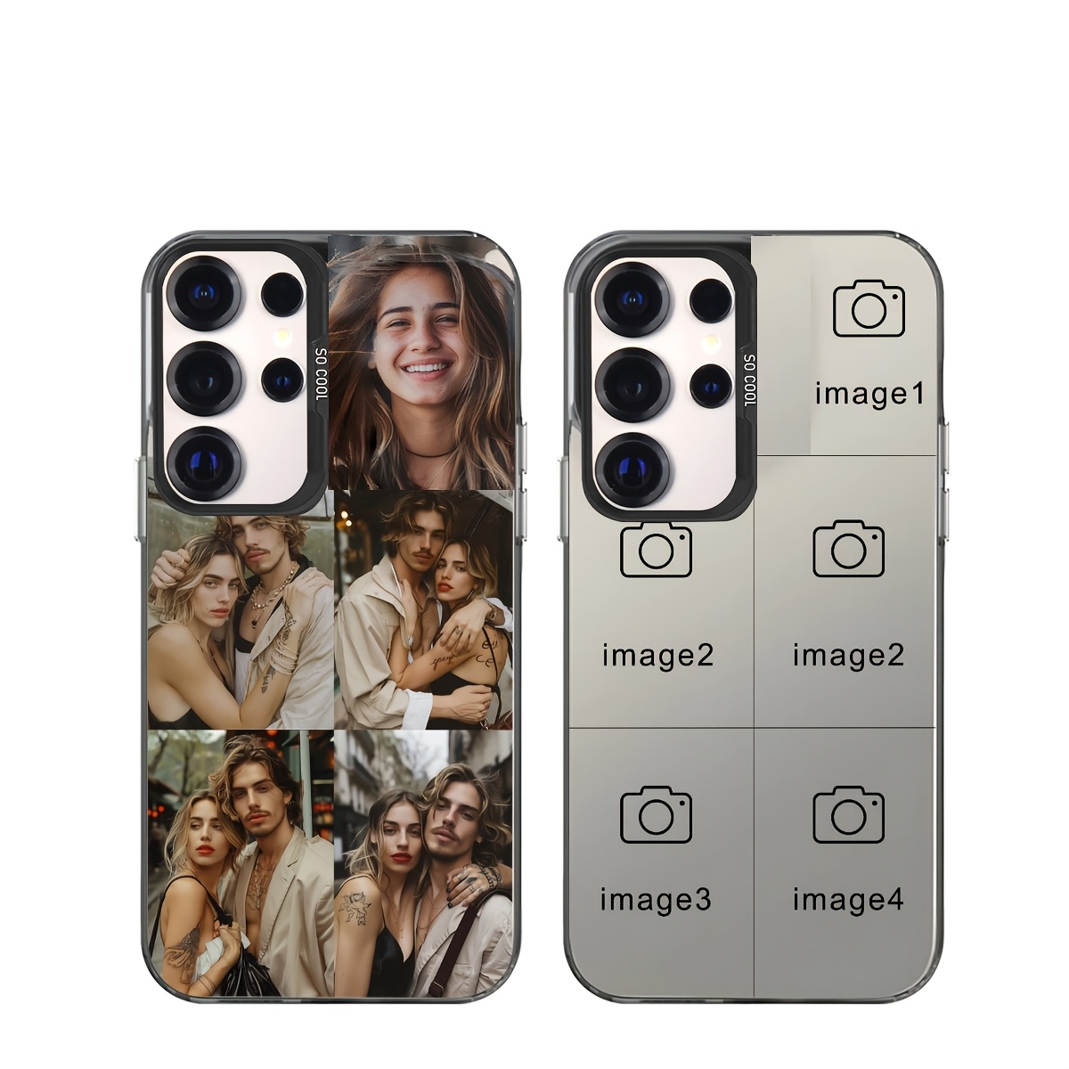 TEMU Phone Case: Customized With 5 Images Phone Case, Compatible With Galaxy S25/24/23/22/21 Fe. A Perfect Personalized Gift For Free Customization
