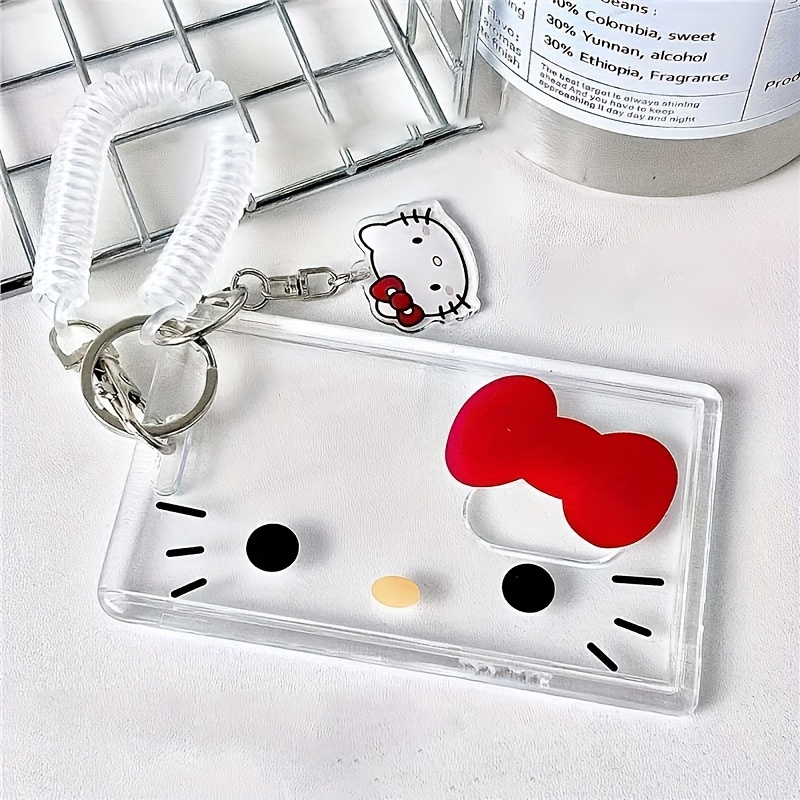 Image of 2d 1pc Hello Kitty Holder, Suitable For Id Cards, Meal Cards, Access Control Cards, Id Cards, Elevator Cards, Campus Cards, Bus Cards, Work Badges, And Employee Id Cards