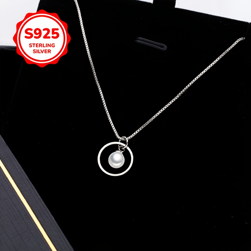 925 Sterling Silver Personalized Circle Pendant Necklace