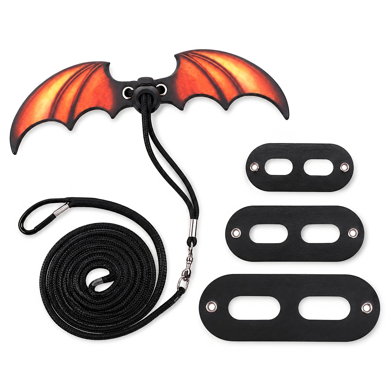 TEMU Harnais et laisse réglables à ailes de chauve-souris pour dragons barbus, lézards - Costume pour reptiles avec 3 plaques de tailles différentes