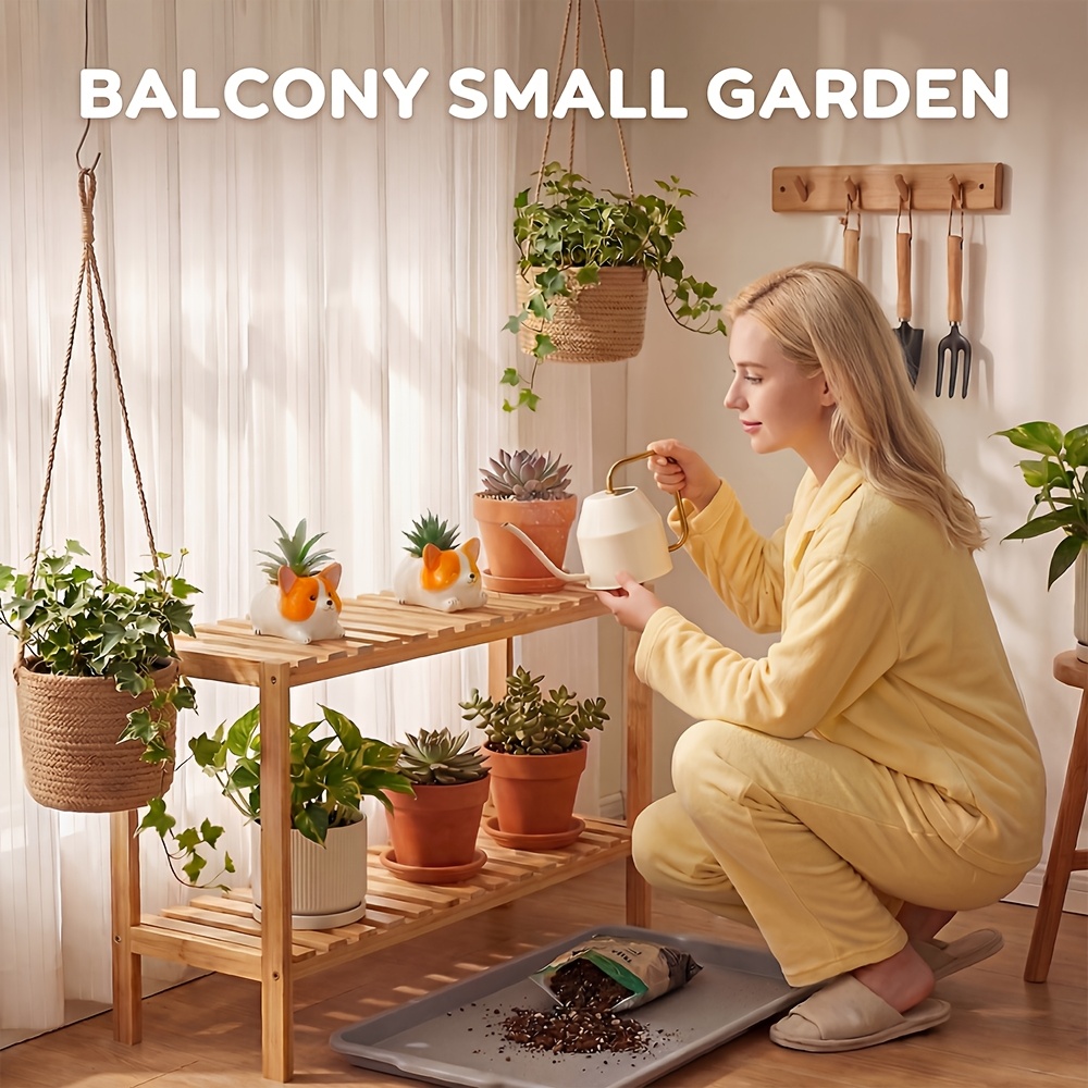 2pcs cute corgi ceramic planter pots with air ventilation holes succulent and small plant container cartoon   greenery holder for home office desk coffee table decor holiday gift gardening gift for home decor Product details 3