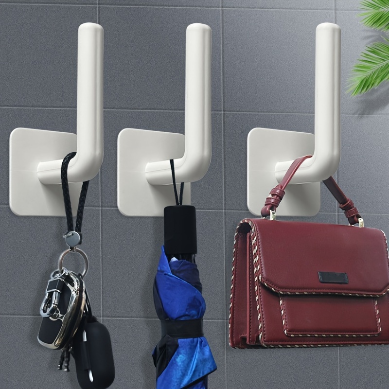 Multi functional L shaped Hat Hook Non punching Plastic - Temu Canada
