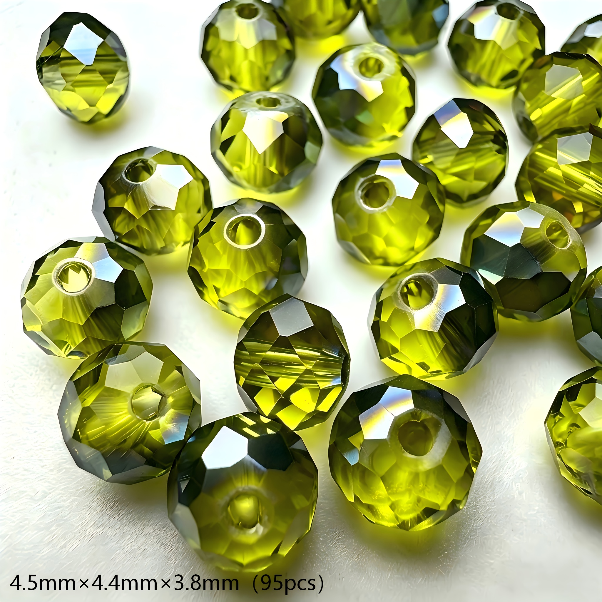 TEMU Perles décoratives fines de haute qualité 4,5 mm × 4,4 mm × 3,8 mm 95 pièces/6,1 mm × 6,0 mm × 5,2 mm 71 pièces/8,0 mm × 7, × 6,6 mm 52 pièces