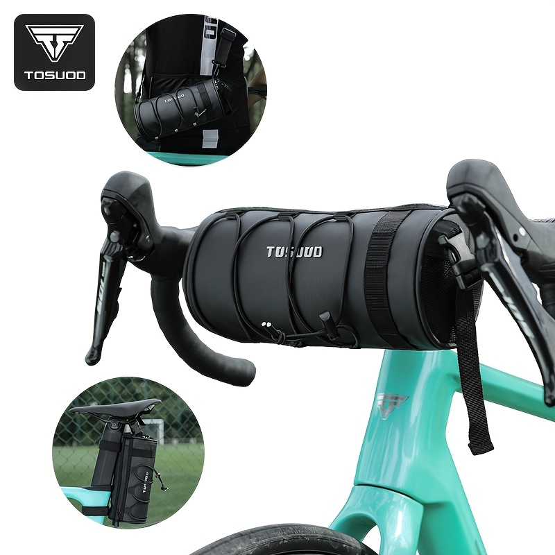 E-shop TOSUOD Fahrrad Vorne Schlauchtasche Hochwertige Aufbewahrung Rolltasche Fahrrad Lenkerkorb Pack Große Kapazität Fahrradzubehör