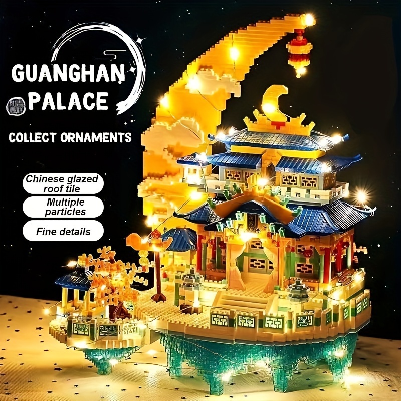 

Guanghan Building Blocks For Adult High Difficulty Architecture Series Assembly Puzzle Toys Ancient Architecture Moon Romance