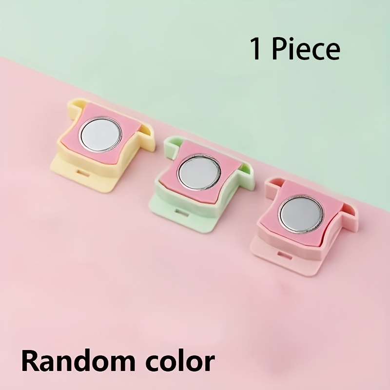 1pc Magnetic Sewing Guide With Scale Locator - Fabric Protector, Strong Magnetic Attachment, Durable Plastic, No Battery Required, Random Colors