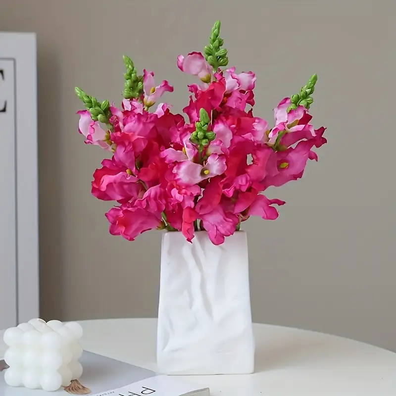 set 4 bunte klassische künstliche mohnblumen robuste