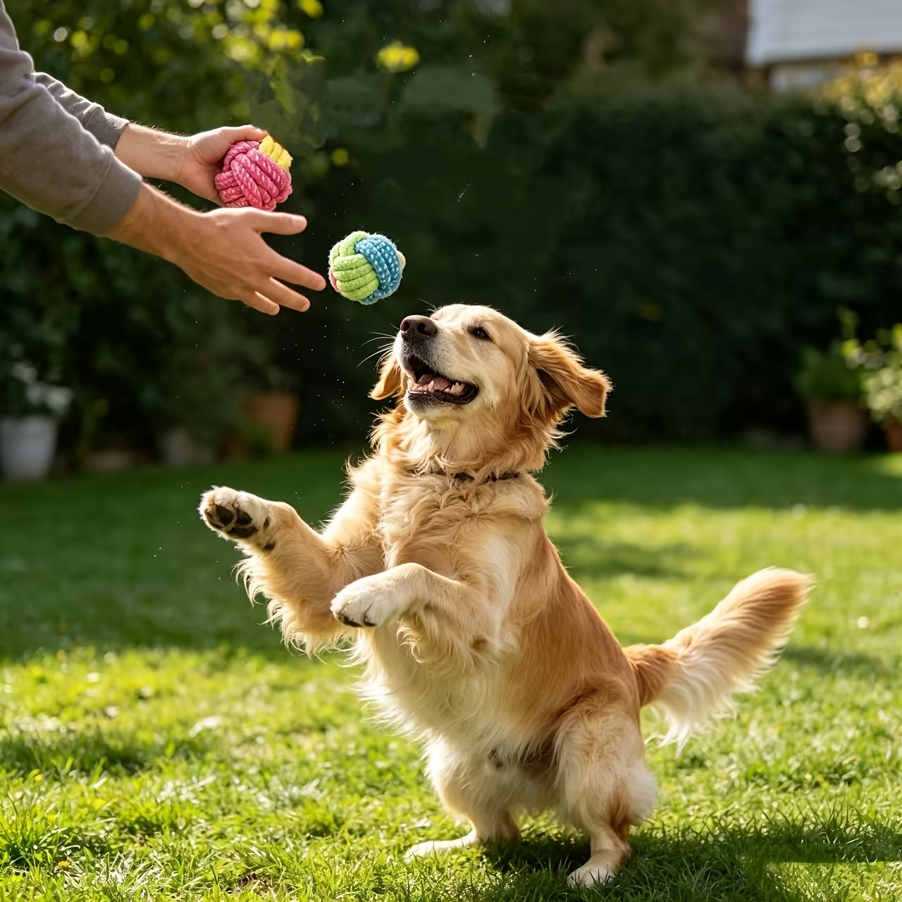 TEMU Balle à mâcher pour chien, très résistante et -mastication, adaptée à toutes les races et tailles de chiens, jouet à mâcher interactif pour le