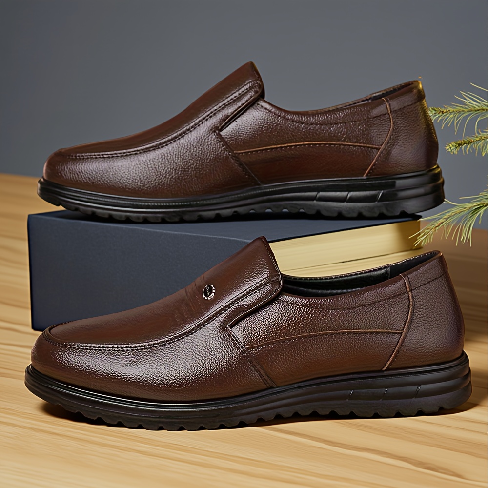 Zapatos Casuales de Negocios para Hombres, Talla Grande, Suela Suave y Versátil, Zapatos de Vestir de Moda para la Oficina y Ocasiones de Fiesta