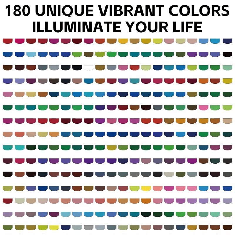 180 Colors Professional Colored Pencils Set in Tin Box